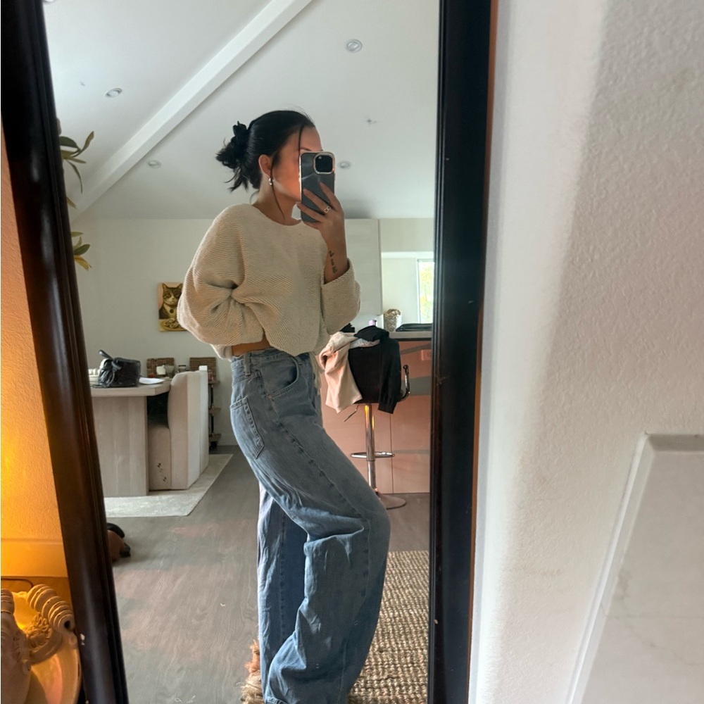 Cozy Cream Sweater reversible
